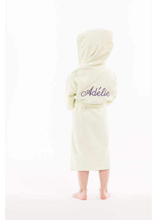 Peignoir Enfant Bain Fille - Personnalisable Broderie - Polaire Douce Et Absorbante - Taille Standard