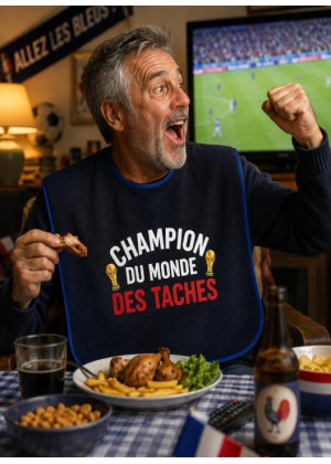 Bavoir Adulte du champion...